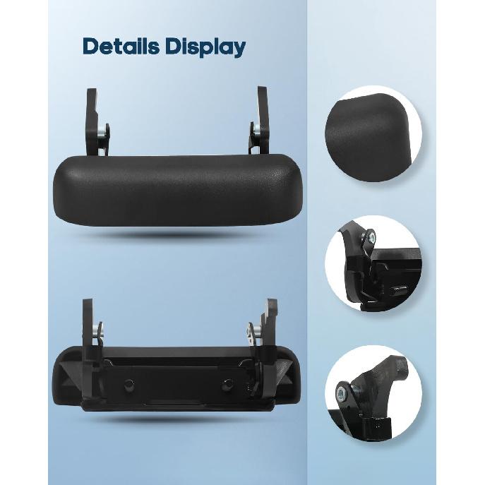 ECCPP Tailgate Door Handle 1998-2011 for Ford for Ranger Outer Replacement Rear Door Handle 1 PC Black 1L5Z 9943400-AAATEX