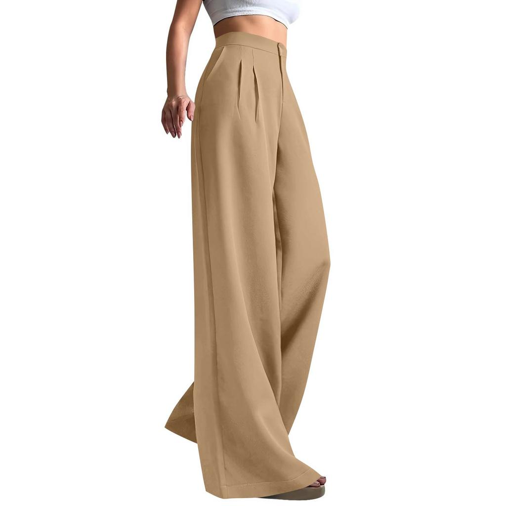 Work Pants Women Business Casual High Waisted Wide Leg Trousers Dressy Work Outfits