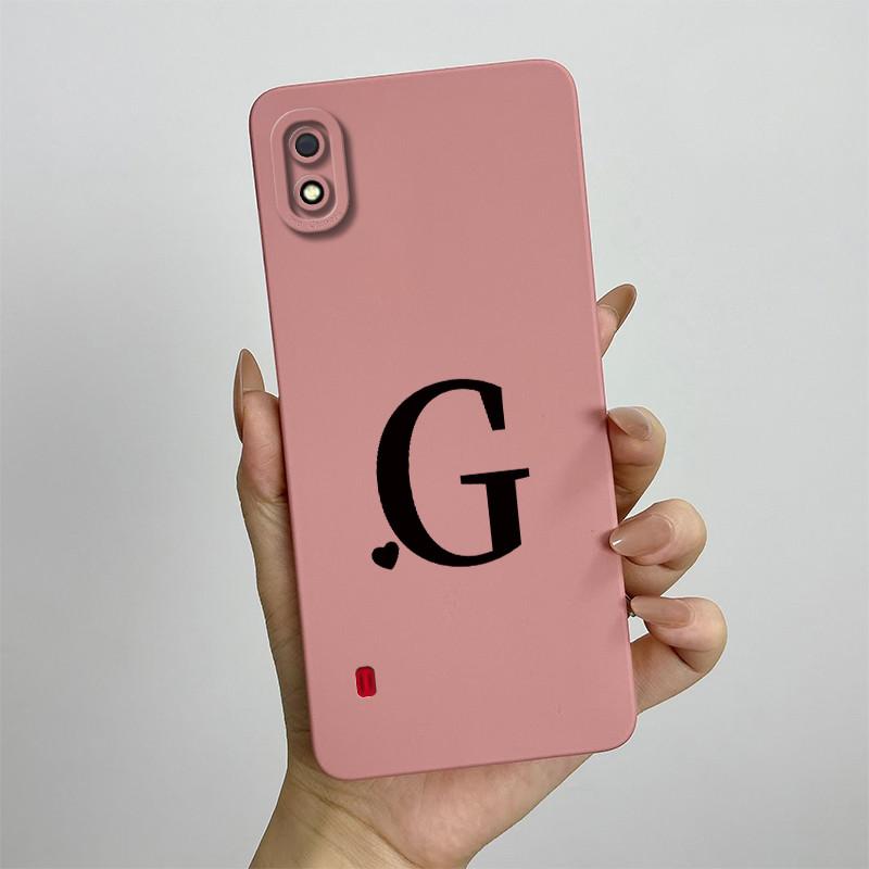 For Samsung A10 Case Galaxy A10 Cover SM-A105F SM-A105G SM-A105M SM-A105 Cute Initial Letters Phone Case Shockproof Back Cover