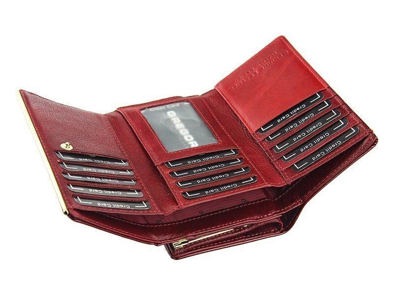 Leder Damen Geldbörse Gregorio ZLL-108