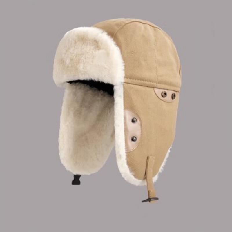 Thunderhead Cap Men's Fall and Winter Warm Cotton Cap Children's Mask Cap Plush Ear Protection Cycling Cap Europe and The United States