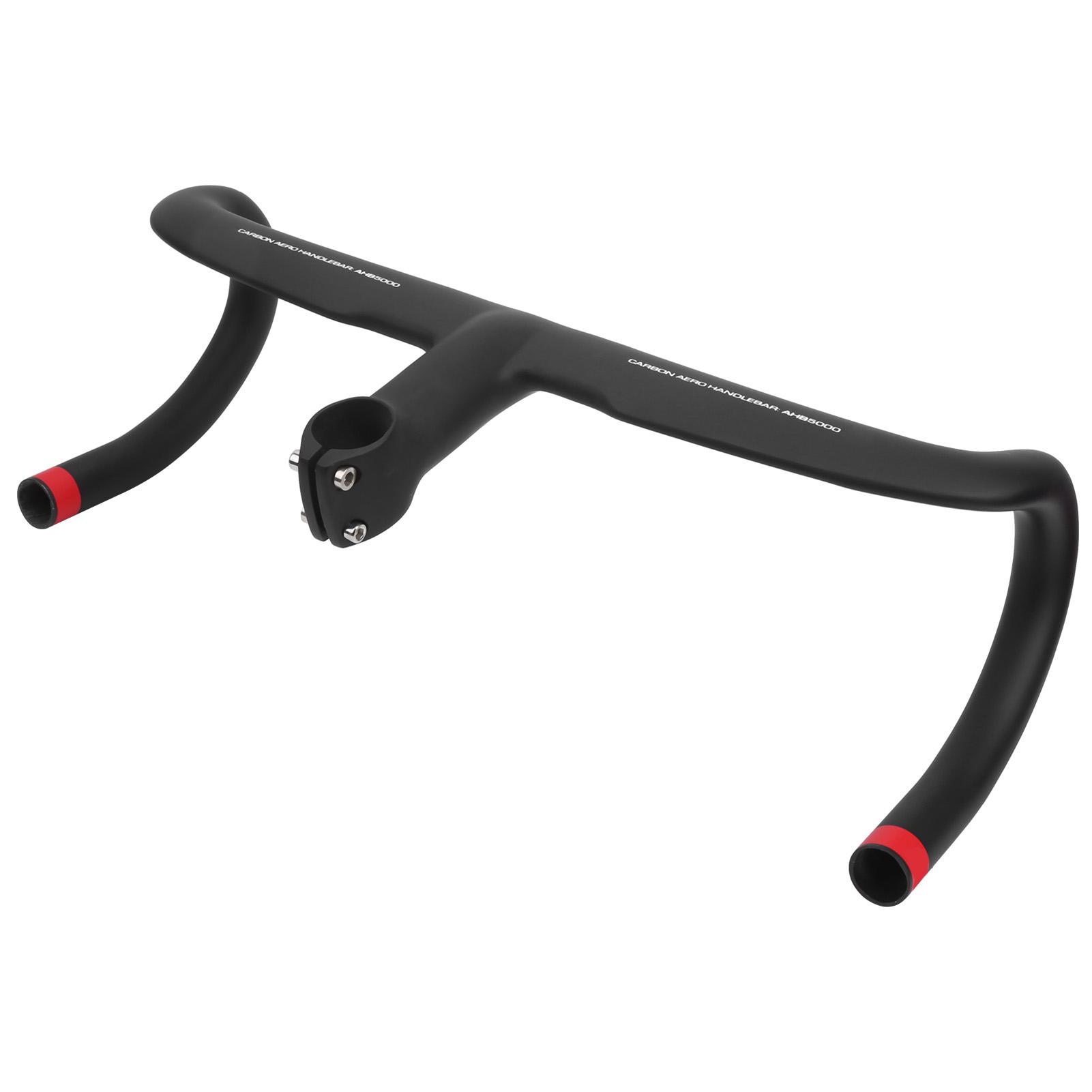 

400x90мм Велосипедный руль Водонепроницаемый Интегрированный руль из углеродного волокна Велосипедный аксессуар