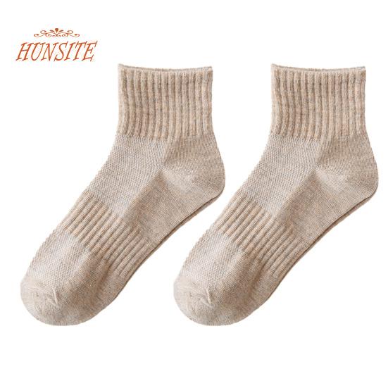 

1 пара летних тонких однотонных спортивных носков средней длины, дышащая противоскользящая сетка, ребристые манжеты, аксессуары для обуви хаки