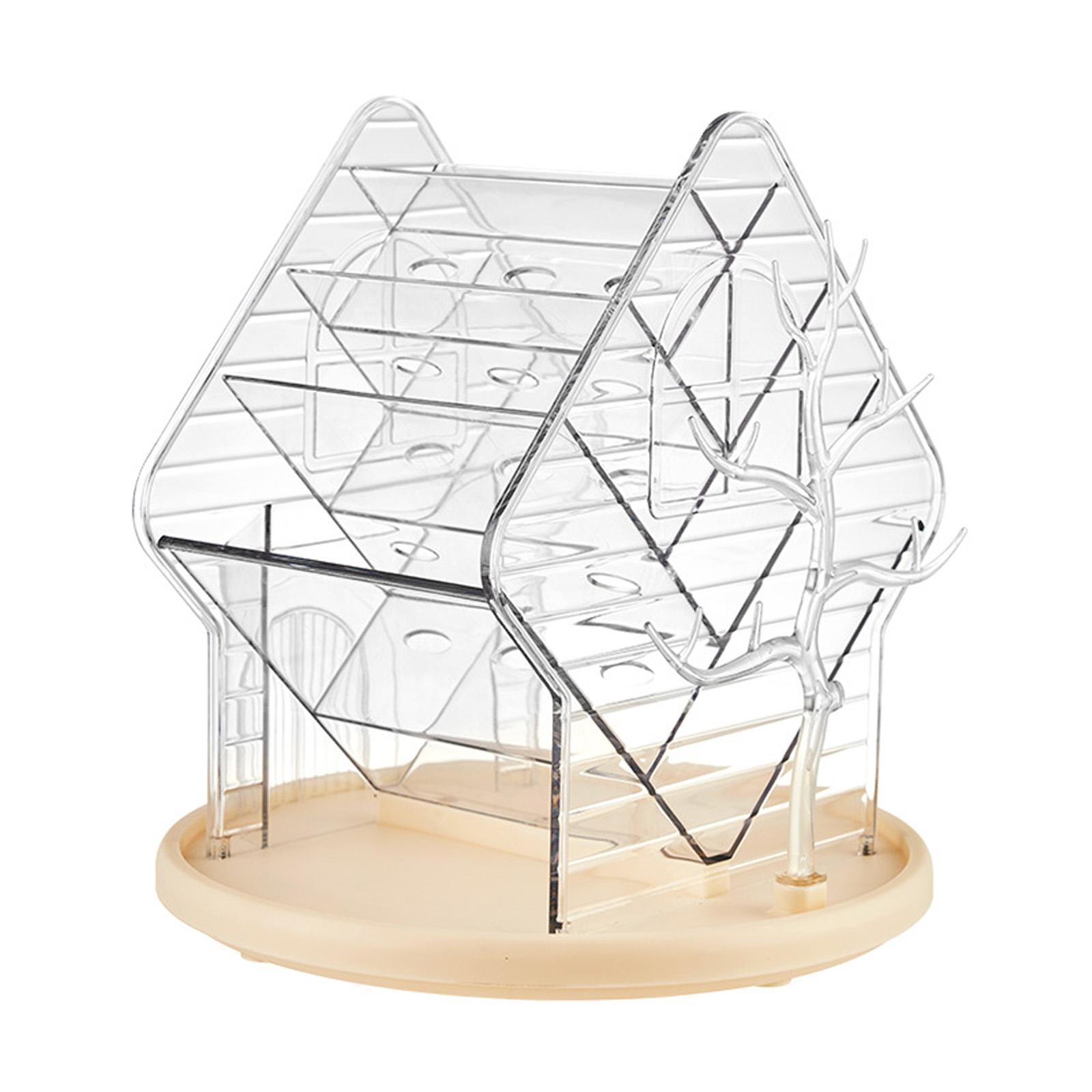 

Вращающиеся на 360 градусов органайзеры для макияжа Премиальный материал Органайзеры для макияжа с прозрачной видимостью и хранением для женщин прозрачный