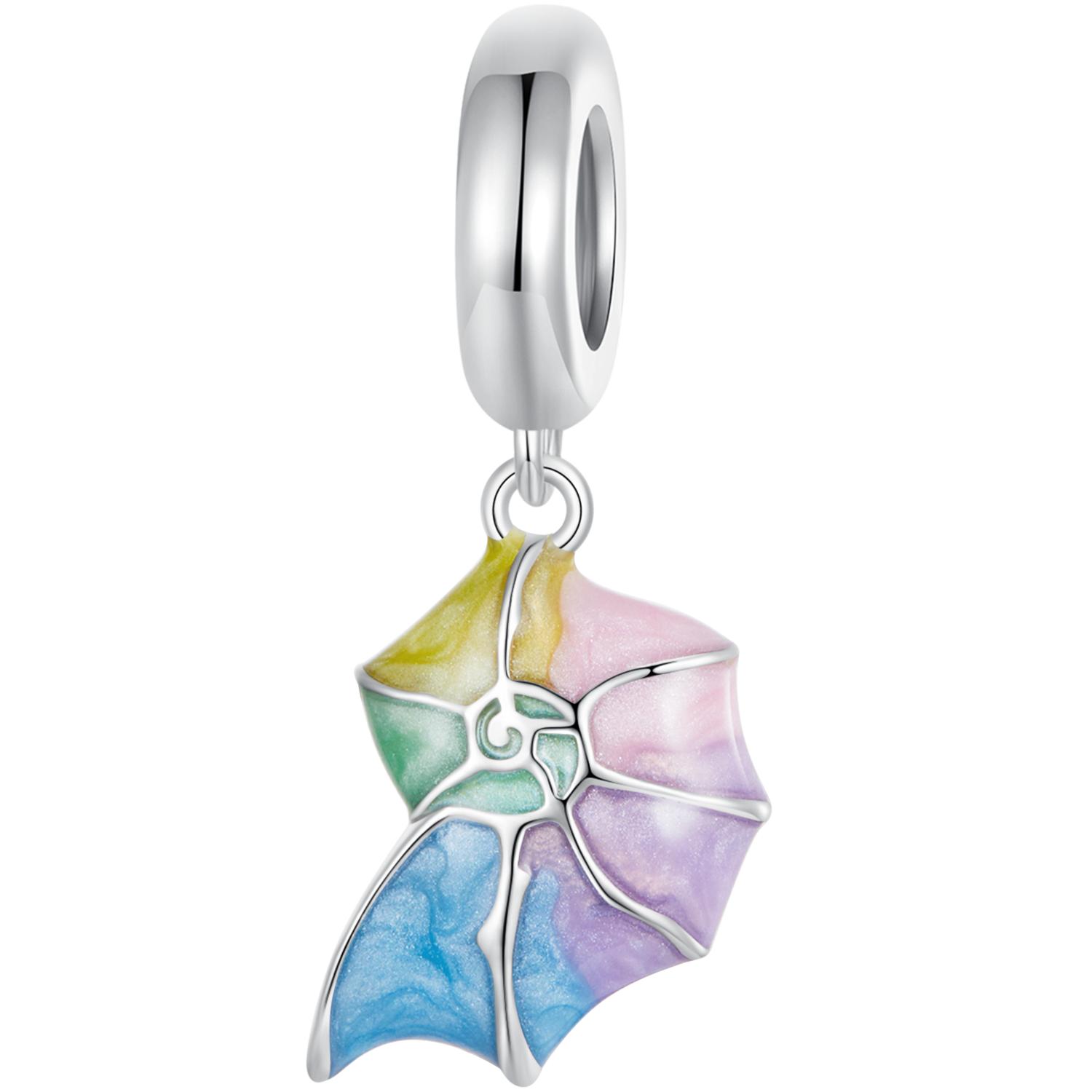 

BAMOER Радужное Сердце Подвеска для браслета Стерлингового Серебра 925 пробы Ажурные Бусины Красочные Шармы Подвески подходят Оригинальный Браслет SCC2709 разноцветный