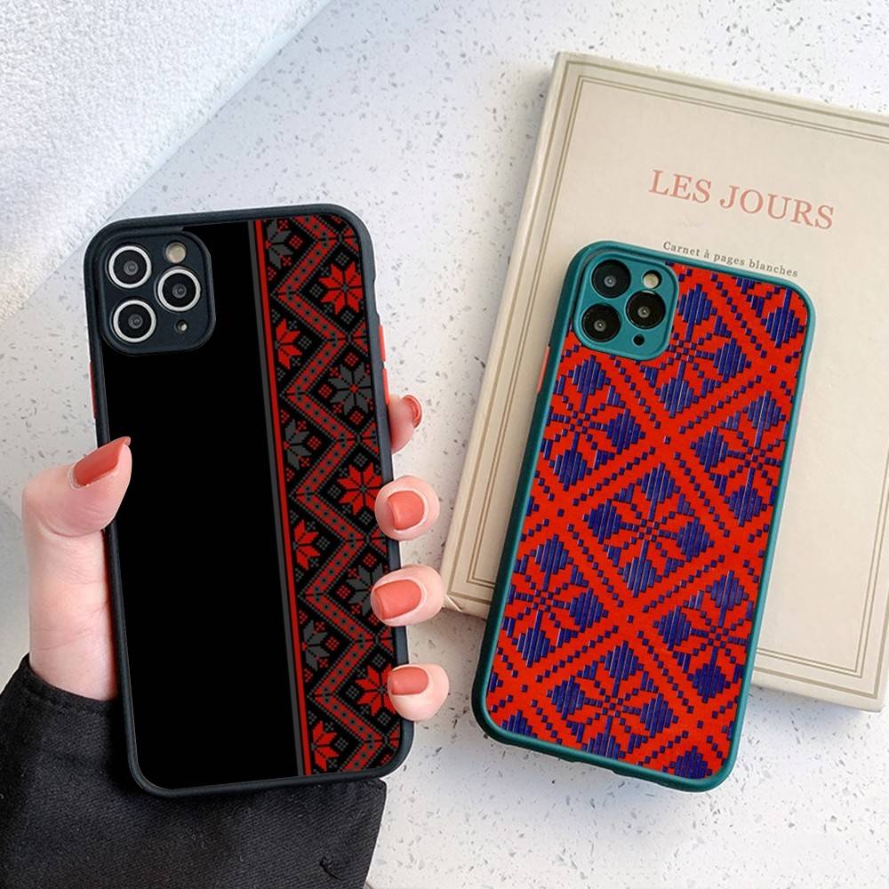 U-Ukraine Ornament Pattern Phone Case For IPhone 16 15 14 X XR XS 7 8 Plus 11 12 13 Pro MAX 13mini Matte Shockproof Case