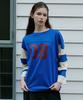 GREENBUTTER Shoulder Patch Rugby Tee (Cobalt)
