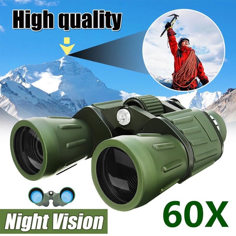 

Бінокль Hd із 60-кратним збільшенням і регульованим нічним баченням для спостереження за птахами на природі зелений