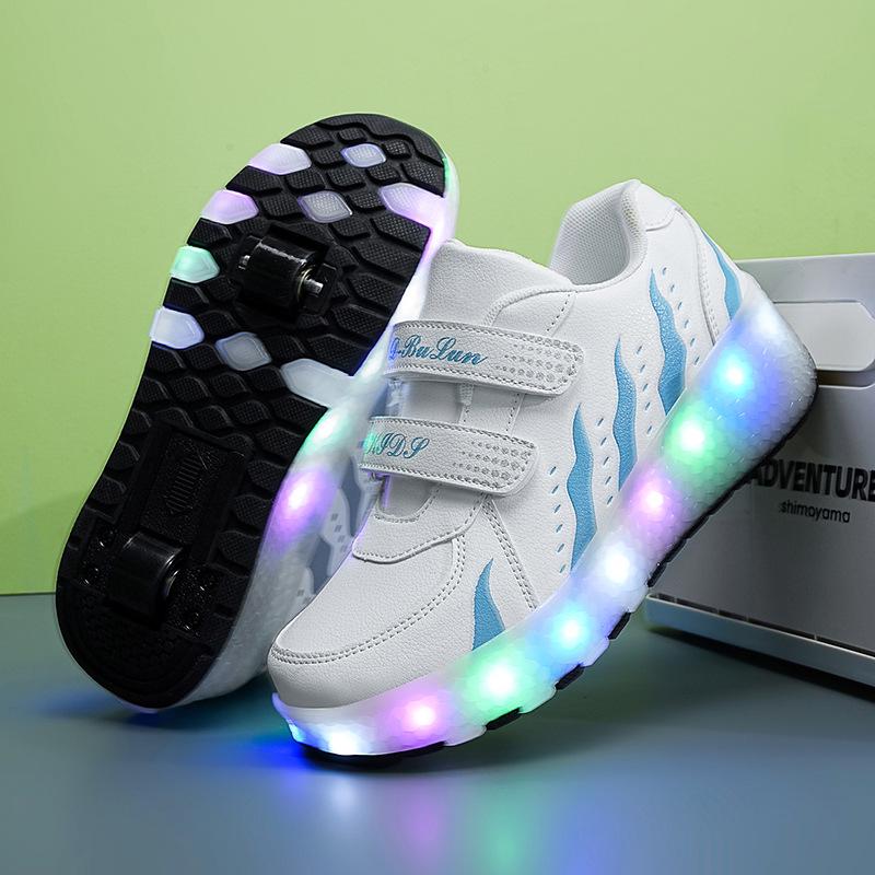 Cross-Border LED Charging Roller Shoes for All Ages - Wheel Shoes In Stock