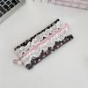 Floral Lace Quilted Pencil Case: Large Capacity, Portable Stationery Bag for Girls