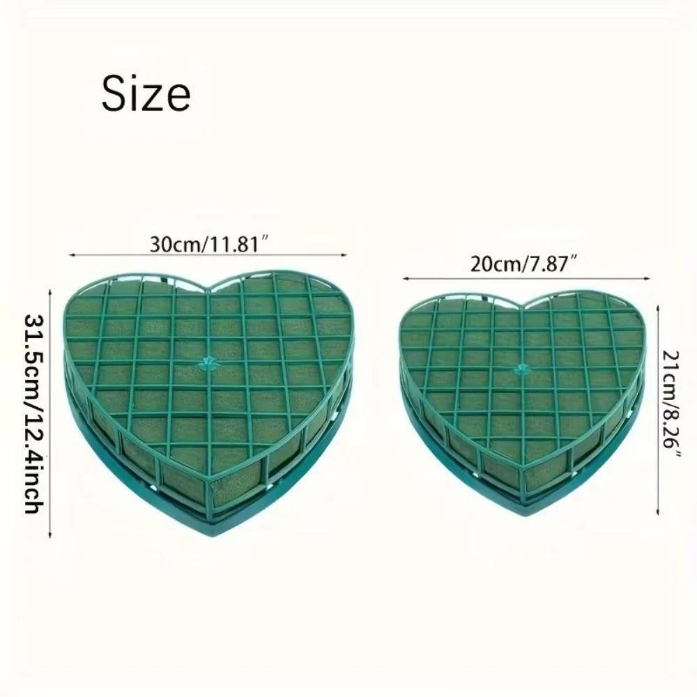 With Suction Cup Floral Bricks Heart Shaped Flower Mud Florist Sponge  Vehicle Decoration