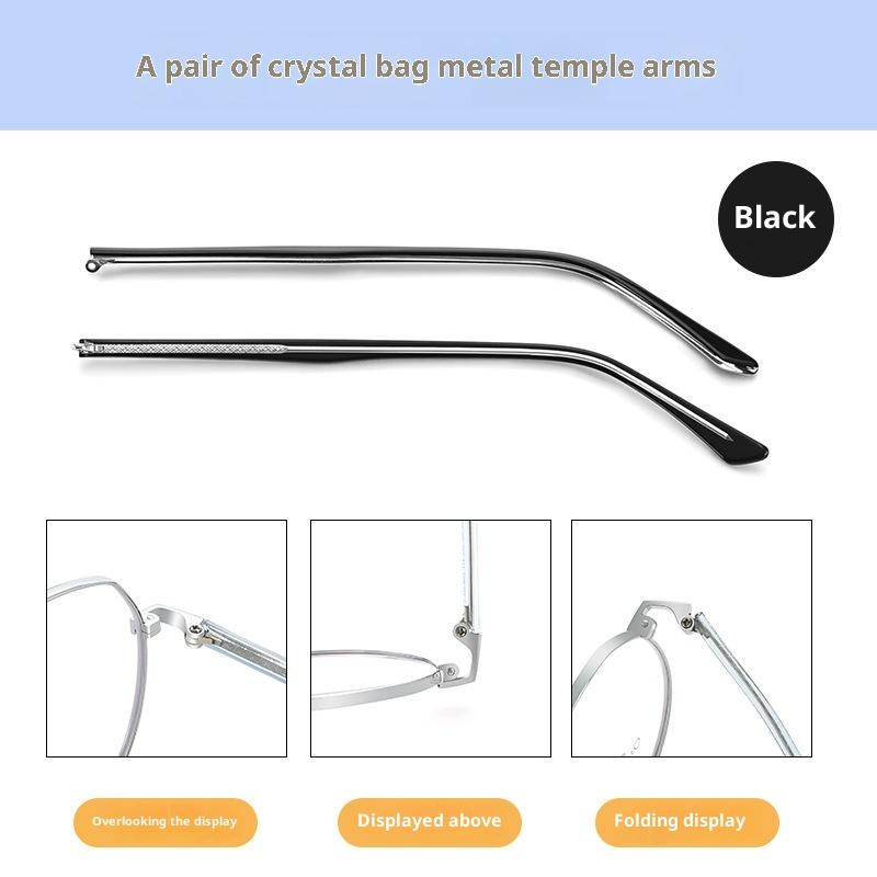 

Металлические оправы для очков Противоскользящие аксессуары Универсальная замена ножек очков Гипоаллергенные