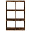 Room Divider Bookshelf Smoked Oak 69.5 x 29 x 103.5 cm
