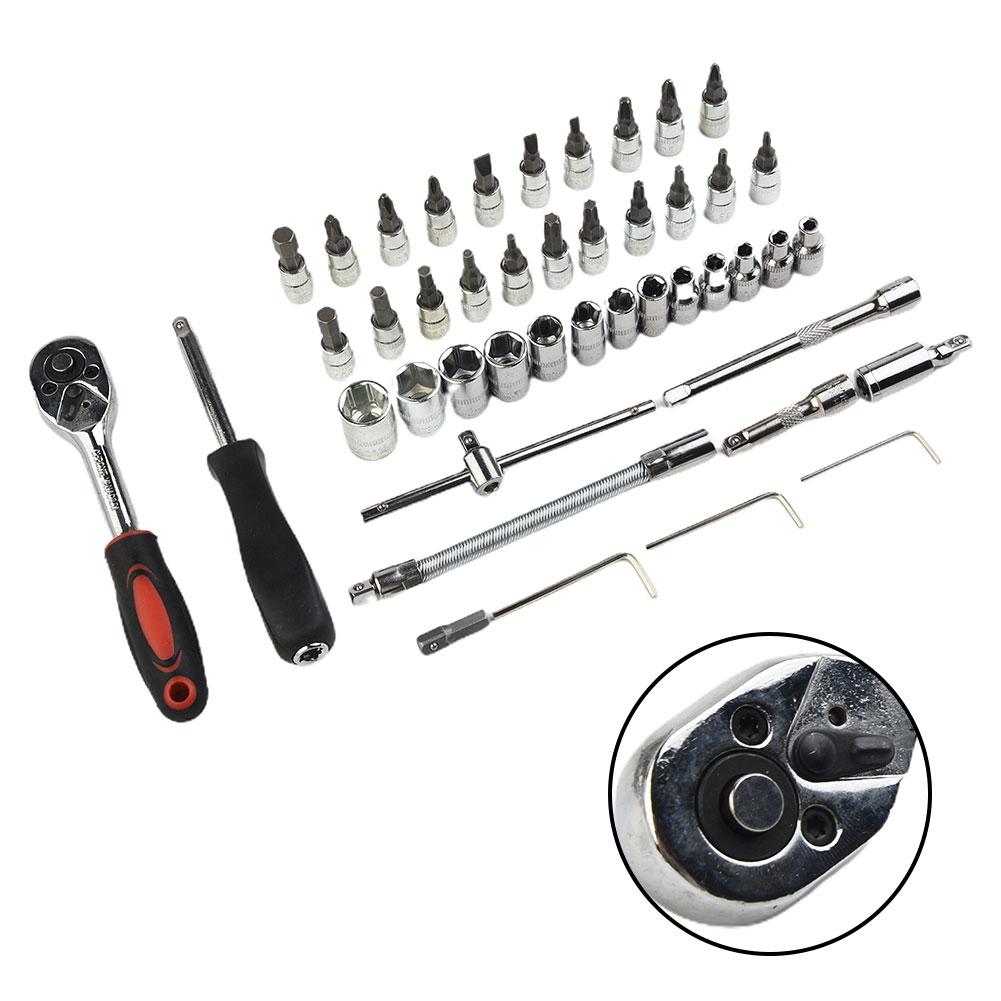Replacement Car Tool Set Accessories Auto 46pcs Kit Spanner Slider Wrenches