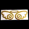 Car Styling Lovely 3D Angel Wings Sticker Vehicle Body Logo Decal Decoration