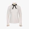 FAIRLIAR GOLF Velvet Detachable Ribbon T-Shirt (Ivory)