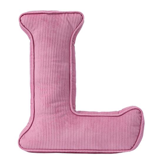 Pink Corduroy Letter Pillow A To Z English Alphabet Throw Pillow Decorative Capital Alphabet Shaped Hugging Cushion Sofa Bedroom Living Room Decor