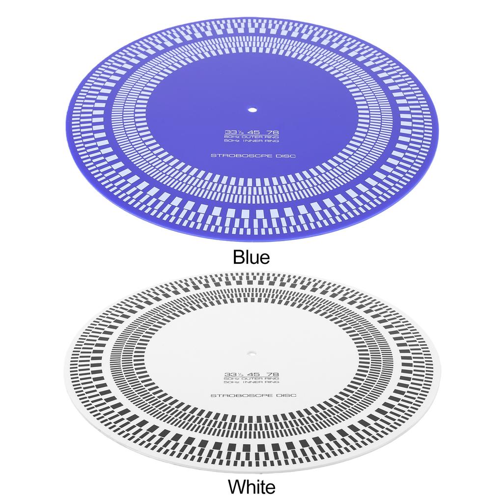 LP Stroboscope Mat 11.81 In X 3mm LP Turntables Calibration Disc 33/45/78 RPM for Record Players Tests Rotational Speed