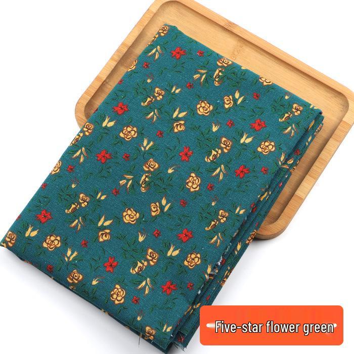 Retro-Style Cotton & Linen Ethnic Print Fabric for Tablecloths, Curtains, Bohemian Clothing - Yunnan Lijiang Design