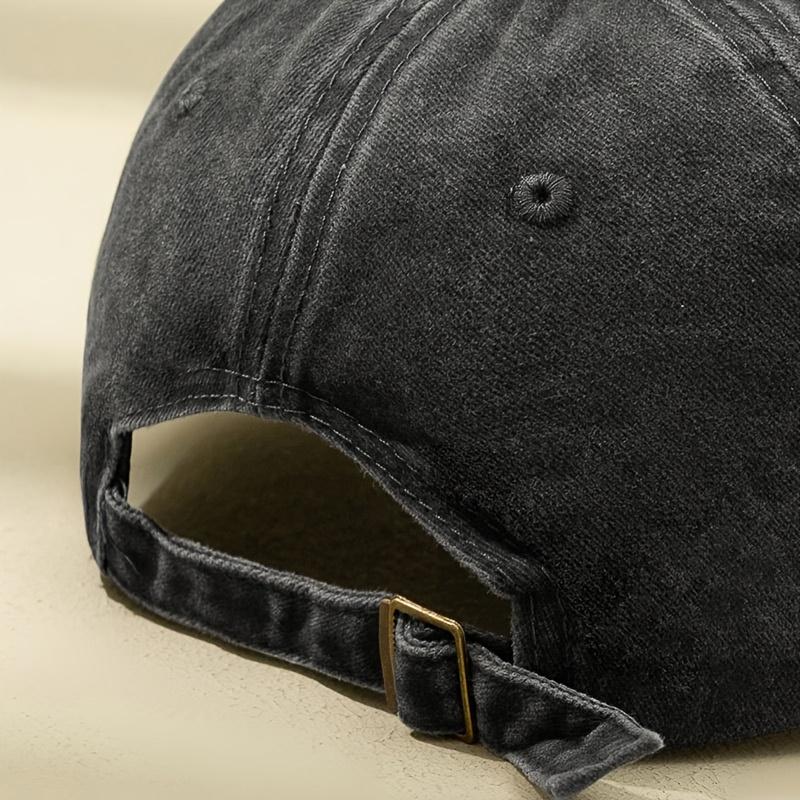Letter Printed Hat New Style Baseball Cap for Men and Women European and American Washed Old Soft Top Retro All-match Peaked Cap