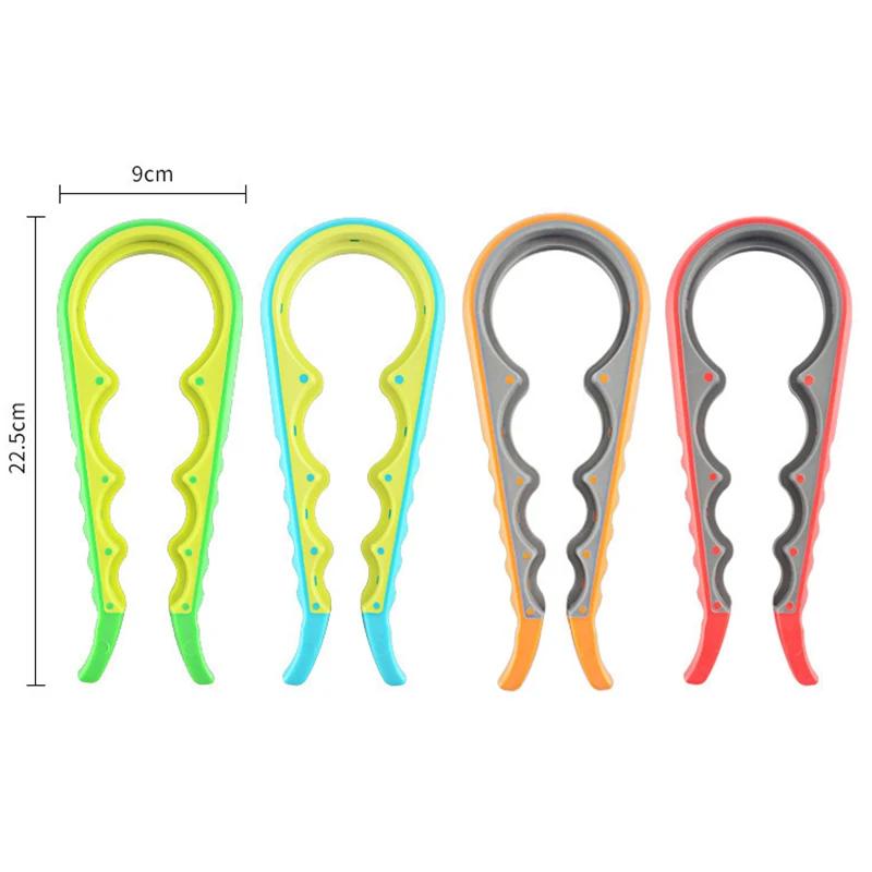 Multifunctional 4-in-1 Jar Opener Jar Gripper Lid Opener Can Opener Bottle Opener Kitchen Household Labor-saving Lid Screw