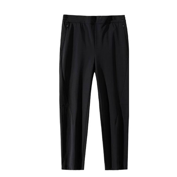 

Anta Champion All-Weather Series Solid Color Mid-Waist Comfortable Breathable Versatile Fleece Thick Casual Pants Men bottoms Basic-Black 152440504-1 M