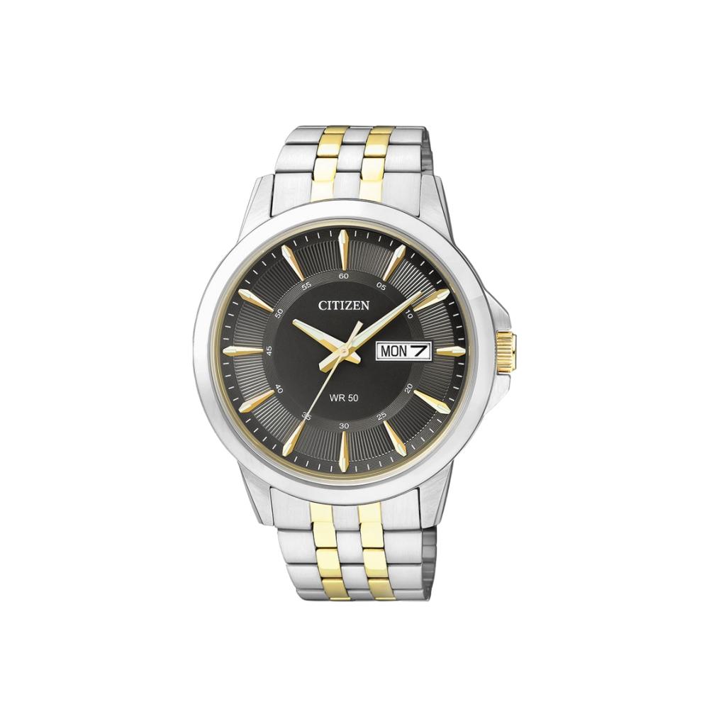 

Citizen Quartz 41 мм, нержавеющая сталь, черный, двухцветный, золотой, серебряный
