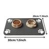 Pet Feeding Mat-absorbent Pet Placemat Rubber Backing Quick Dry Water Mat For Dog Cat For Food And Water Bowl With JJ2382
