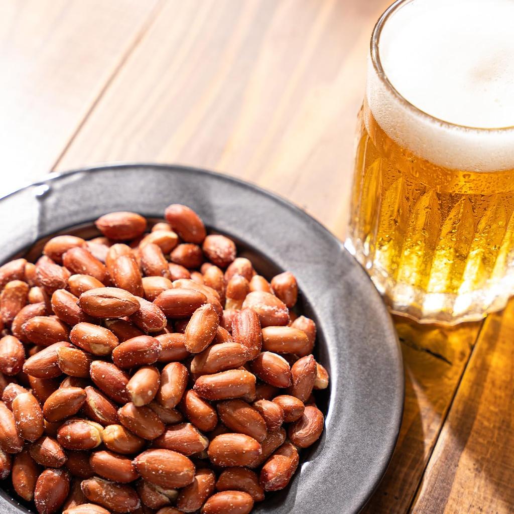 Fried Salted Peanuts 600g X 2 Lightly Salted Fried Salted Peanuts with Thin Skin Fried Peanuts Inert Gas Filled Packaging Tomoguchi TOMOGUCHI 600g X 2