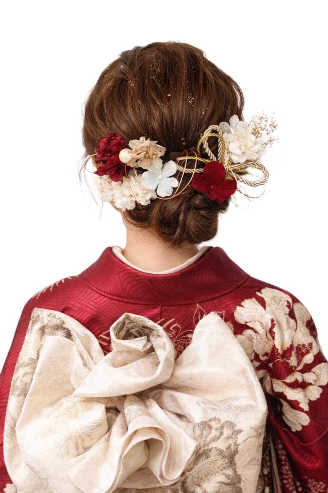 

[Bria] Hair Ornament for Coming-of-Age Ceremony, Graduation Ceremony, Wedding, Shichi-Go-San (7-5-3 Festival) - Dried Flowers, Preserved Flowers,
