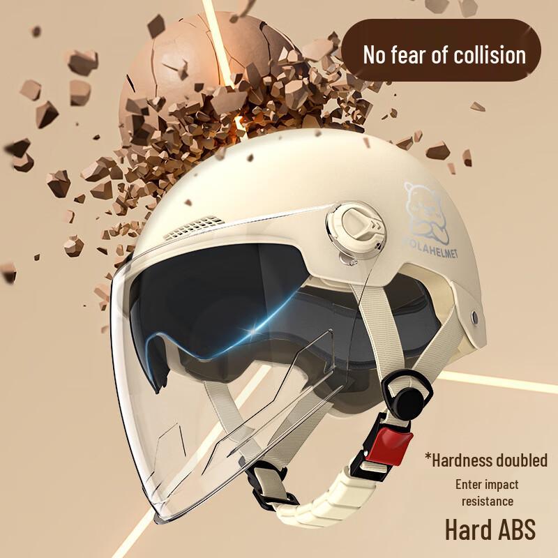 Milin Women's Electric Bike Summer Helmet with Double Visor