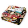 Luffy Anime Blanket  Flannel Throw Blanket Bedding Couch Portable Ultra-Soft Warm Bedspreads,