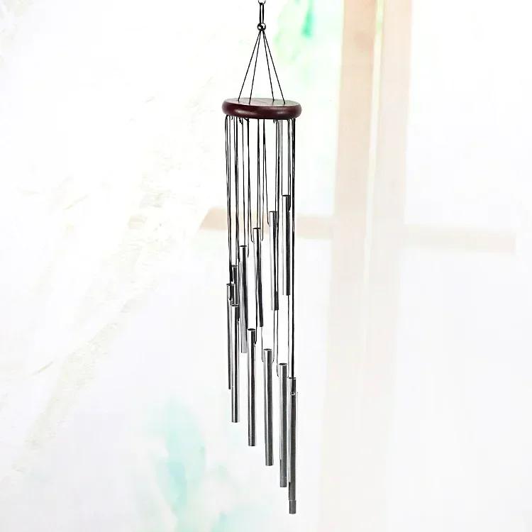 

Unique Wind Chime Exquisite Eye-catching Hanging Windbell Crisp Sound Decorative Aluminum Tubes Hanging Ornament Home Decor