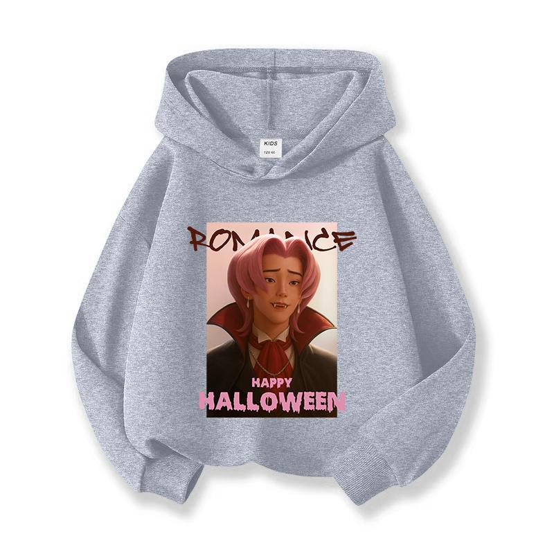 

Korean Style KPOP Kids Hoodie Set Halloween Gift Unisex Children Sweatshirt Fall Winter Clothing 150