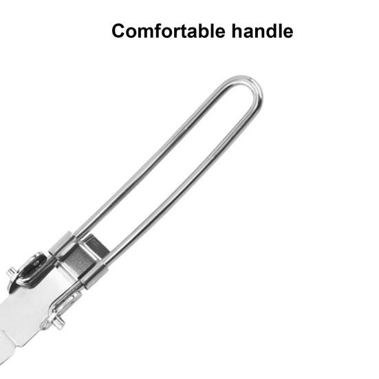 3 Pcs Stainless Steel Folding Spoon Fork Cutter Set Foldable Handle Rust-Proof Cutlery for Camping Picnic Kitchen Outdoor Tableware Soup Coffee