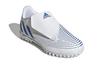 Adidas Abrasion Resistant Low top Soccer Shoes White Blue Kids' GZ7198