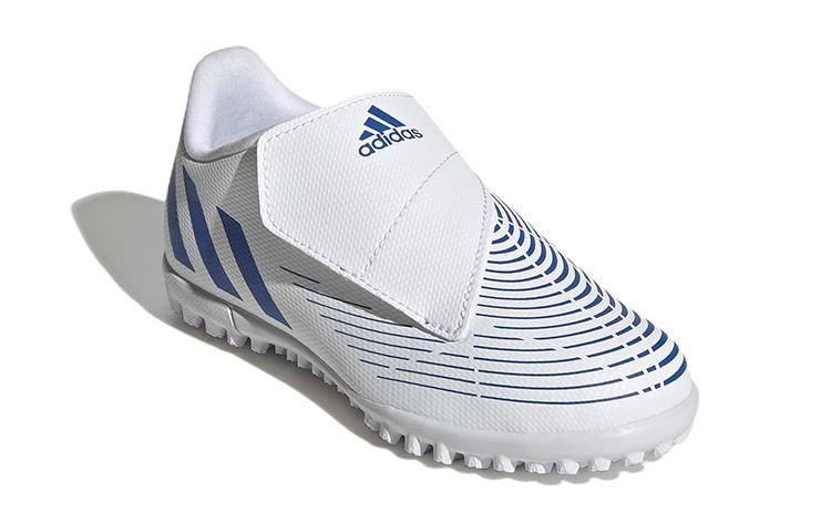 Adidas Abrasion Resistant Low top Soccer Shoes White Blue Kids' GZ7198