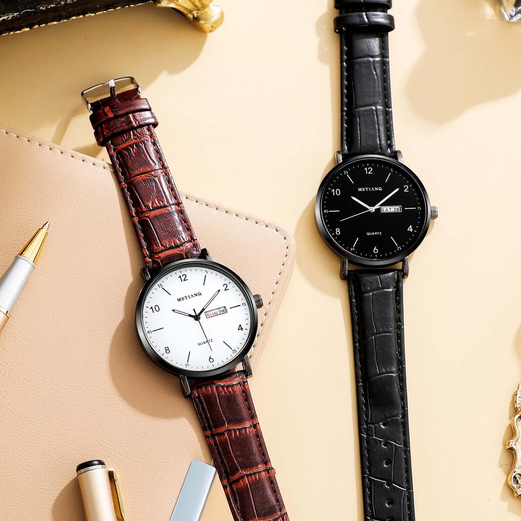 Moderne Herrenuhr, Ultradünn mit Datum, Nicht-mechanische Quarzuhr, Business-Stil, Hochwertige Attraktive Uhr, Herren