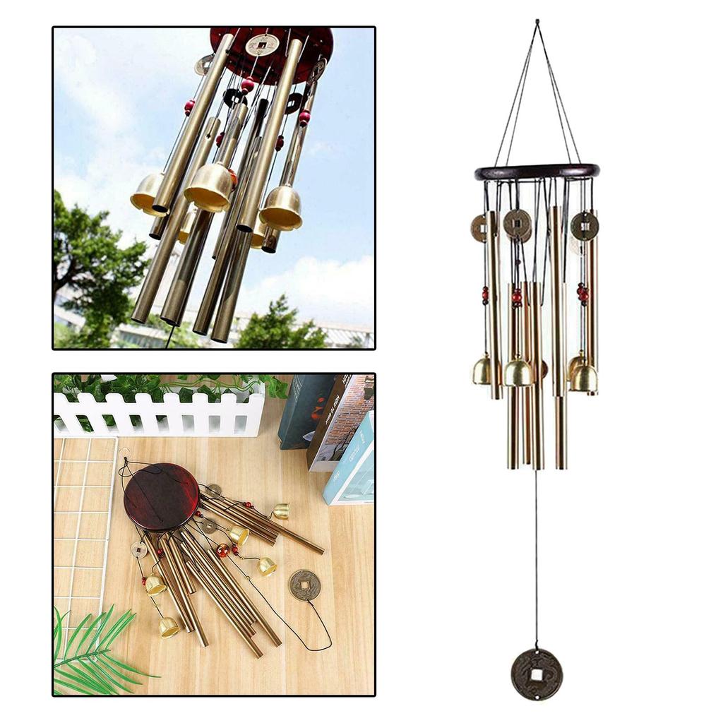 Wind Chimes 5 Bells Wind Chime Hanging Outdoor Garden Yard Musical Decor Ornament