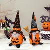 Halloween Ghost Plush 2 Pcs Set Spooky Faceless Dolls with Black Cat Design Stuffed Animal Toys for Home Decor and Holiday