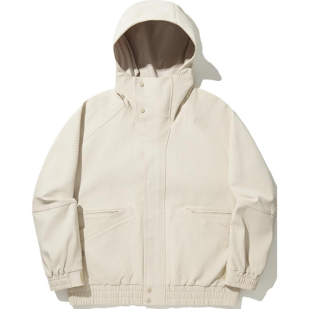 Li Ning Kung Fu Series Solid Color Loose Breathable Comfortable Jacket Men Jacket Oatmeal-Gray AJDU305-1