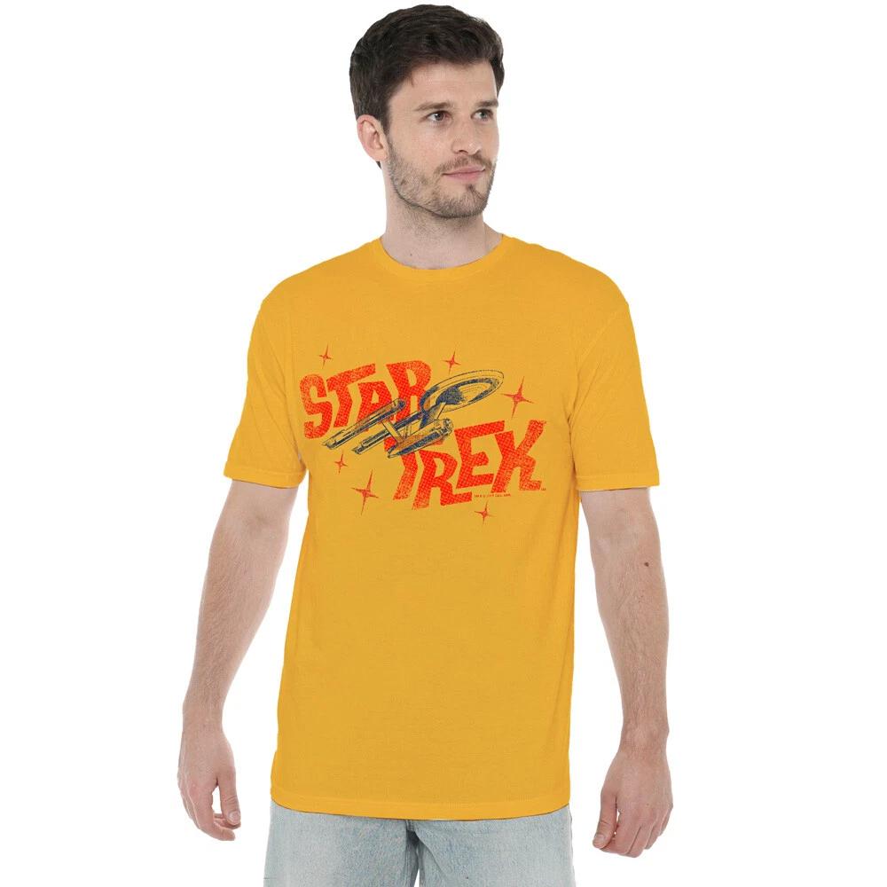 Star Trek Halftone Logo T-Shirt S-2XL, Gold 2XL