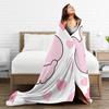Asamimichaan Coperta a Cuore Asamimi Carina Coperta Calda in Lana Divertente per Decorazione della Casa,