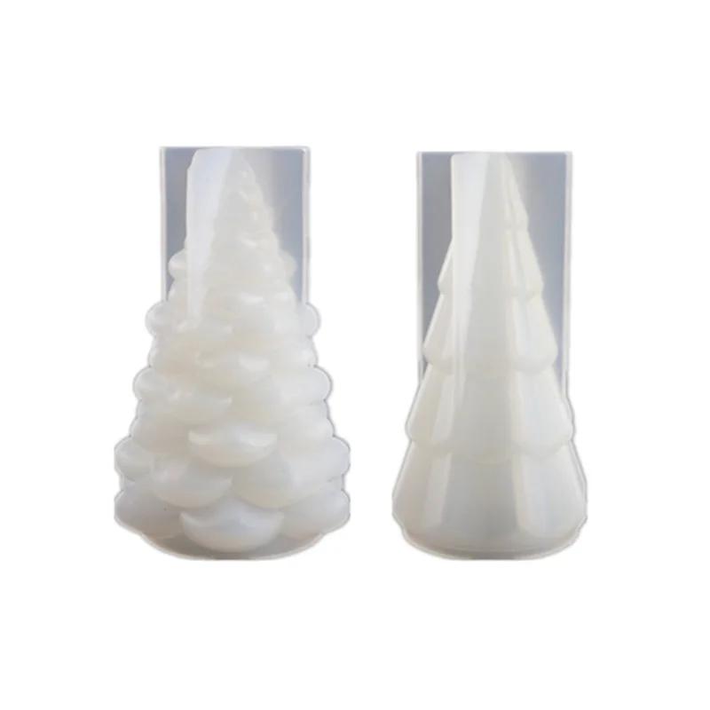 New Fuuny Silicone Mold Glue Mold Christmas Tree Handmade Mold Night Light Table Creative Mirror Silicone Mold Candlestick