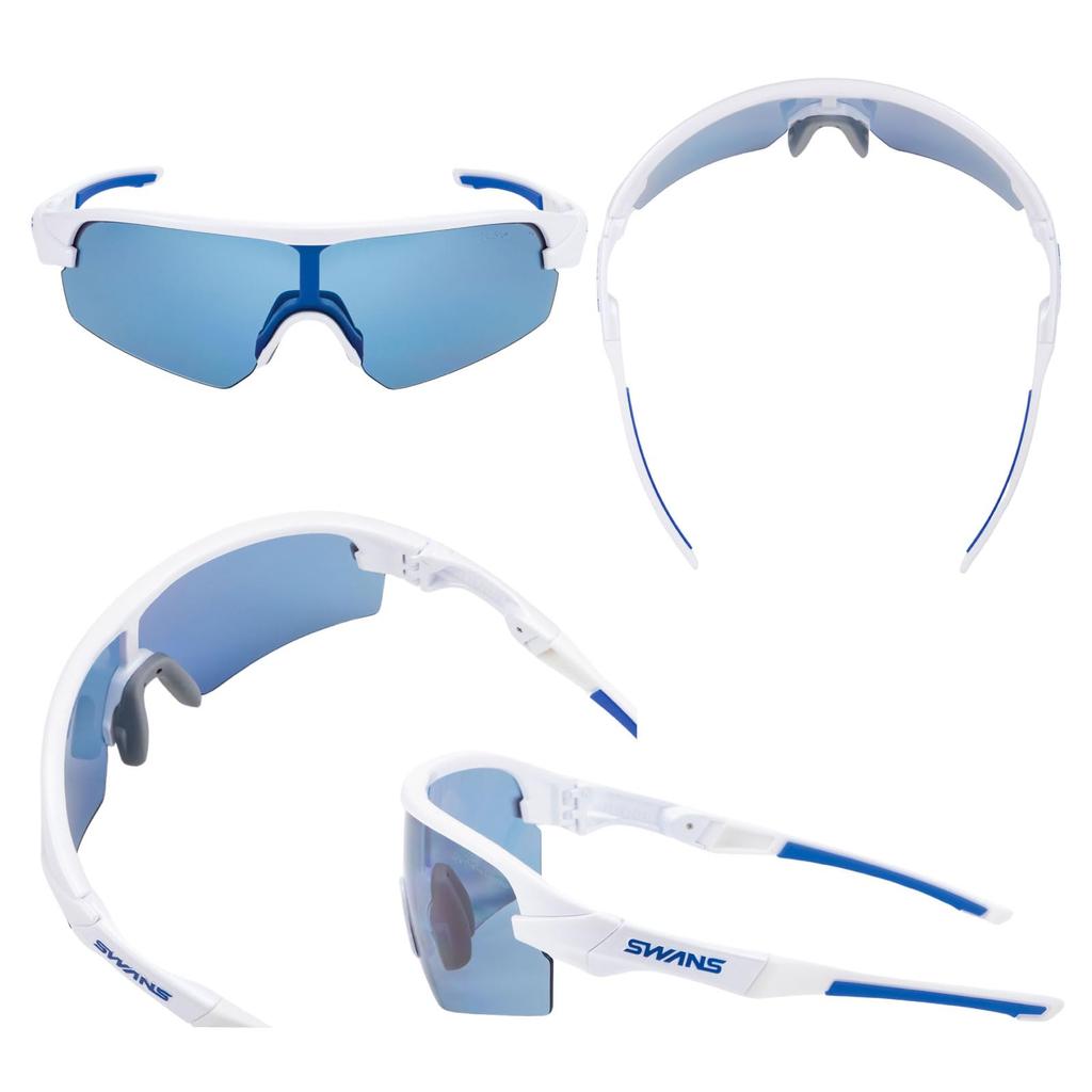 SWANS STRIX Sports Made In Polarized Pearl Ultra Ice Blue D.A. (STX DA-0167 PAW) Sunglasses, Japan, Lenses, White/Polarized (Double-Sided