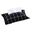 Cotton and Linen Paper Towel Set Cloth Tissue Box Bag Dustproof Waterproof Portable for Car Home Office Interior Tissue Boxes