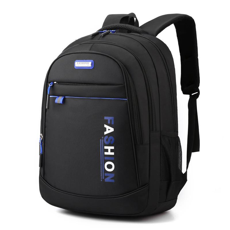 Letter Oxford Fashion Print Backpack Spine Protection 16in Compartment Laptop