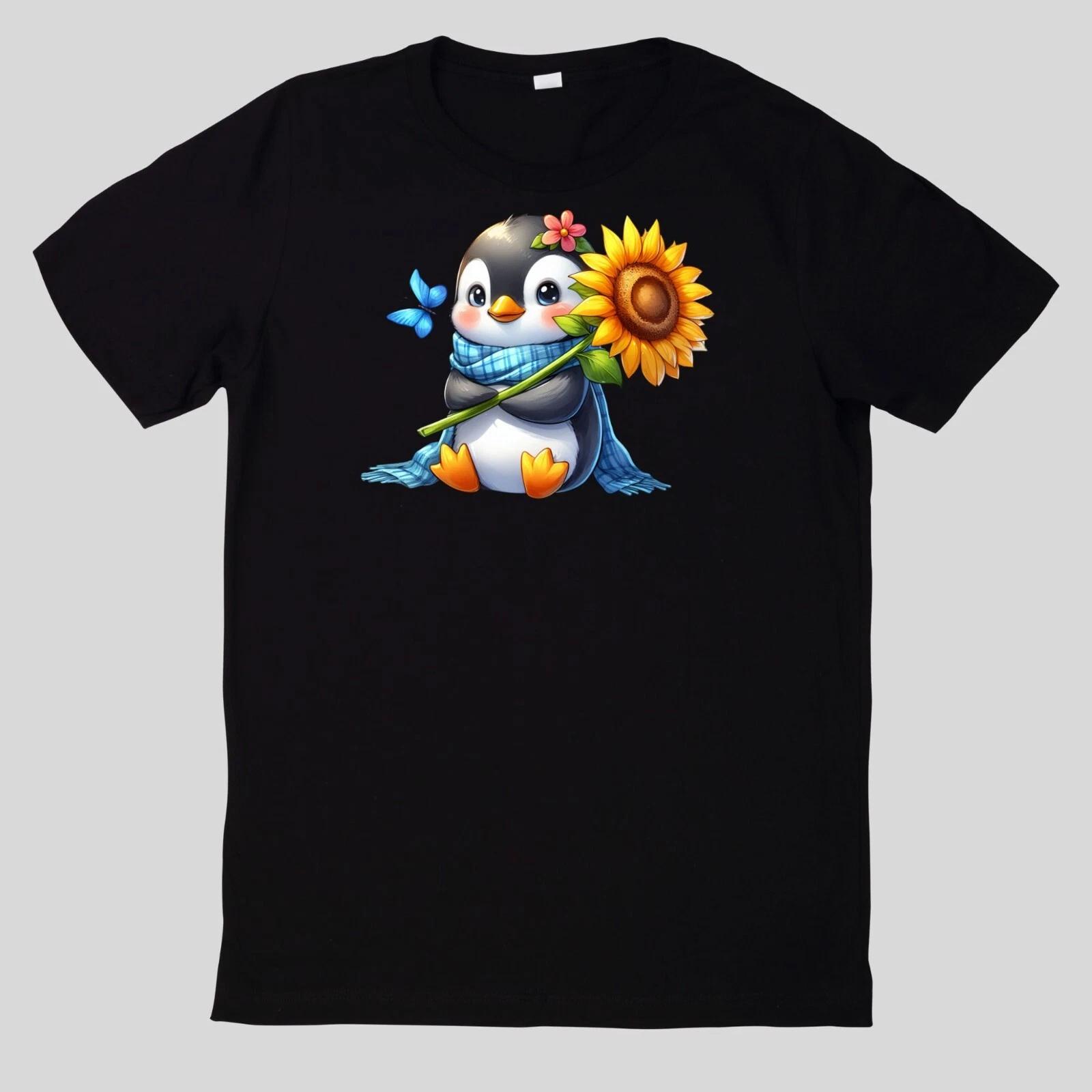 T-Shirt Sonnenblume süßes Tier Baumwolle Fun Spaß Sprüche Lustig Cartoon L