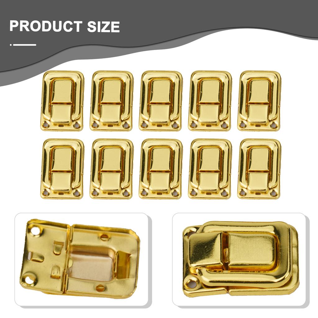 10PCS Vintage Luggage Buckle for Wooden Box Trunk Chest Jewelry Case Cabinet Drawer and DIY Furniture Hardware