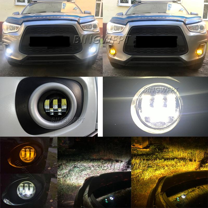 1Pair Fog Light For Jeep Cherokee KL 2014 2015 2016 Fog Lamp Assembly H11 LED 12V Headlights Daytime Running Light